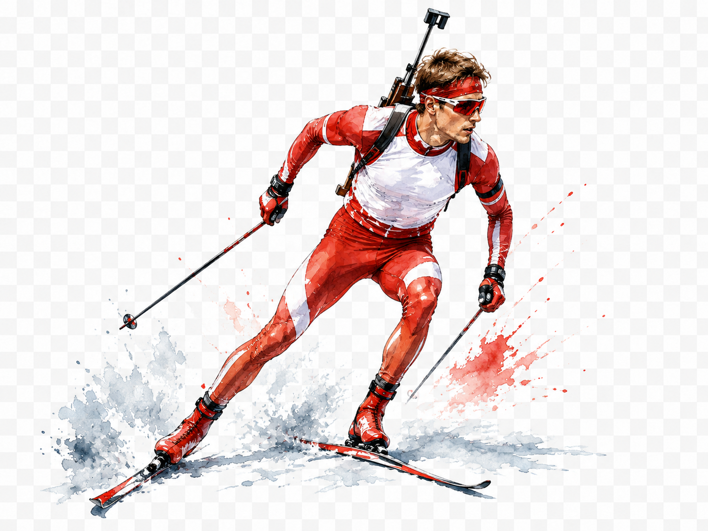 Ilustración de la disciplina: Biatlón