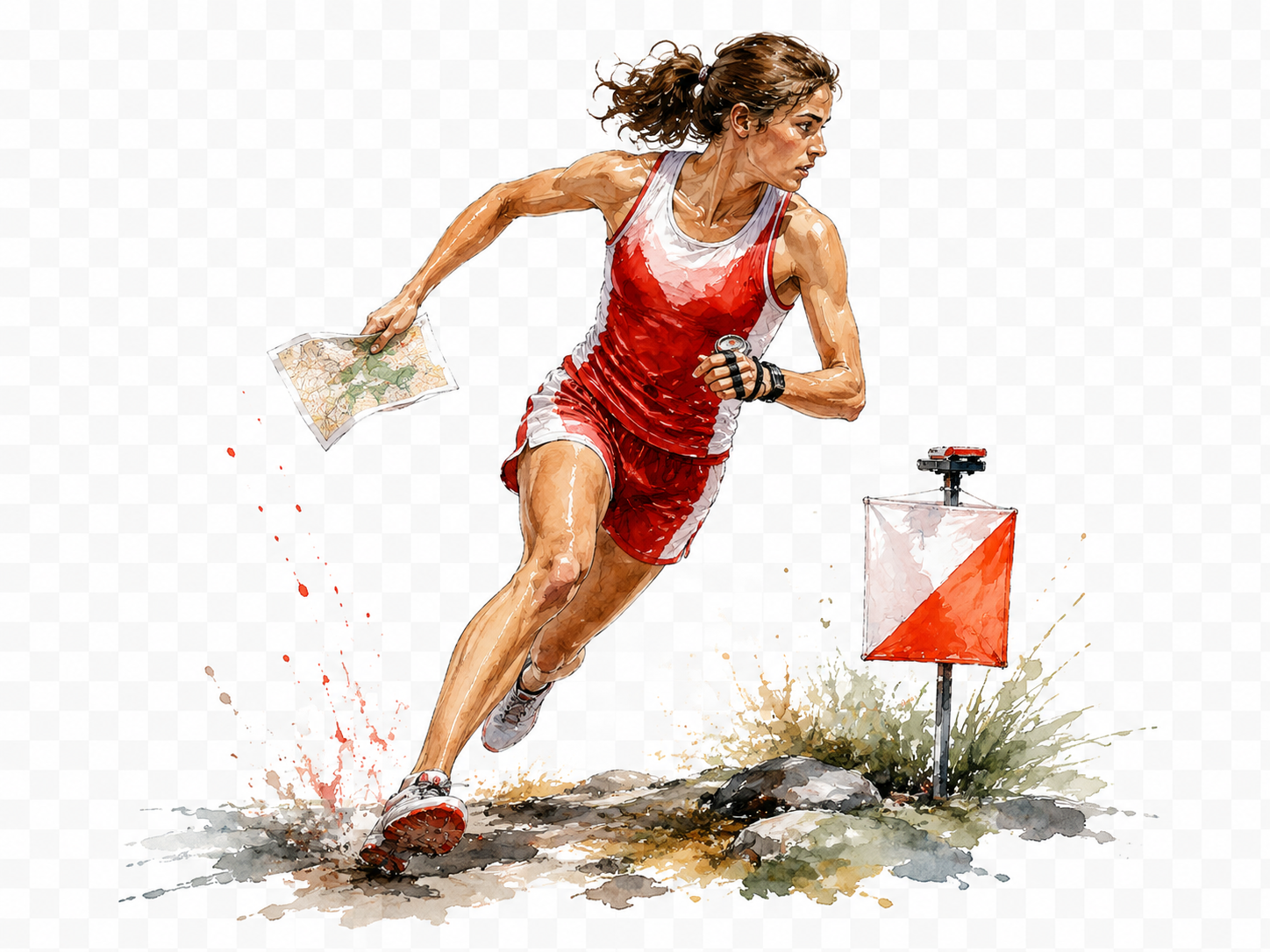 Иллюстрация дисциплины: orienteering